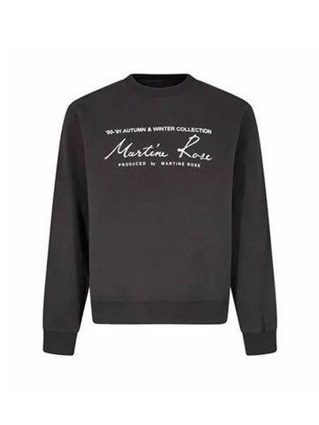 Logo Lettering Sweatshirt Black CMRSS27601FL - MARTINE ROSE - BALAAN 1