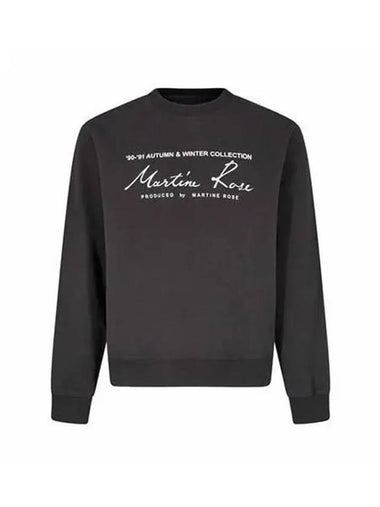 Sweatshirt Logo Lettering Black - MARTINE ROSE - BALAAN 1