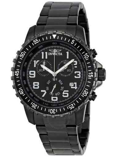 Invicta II Chronograph Black Dial Gunmetal Ion-plated Men's Watch 1328 - INVICTA - BALAAN 1