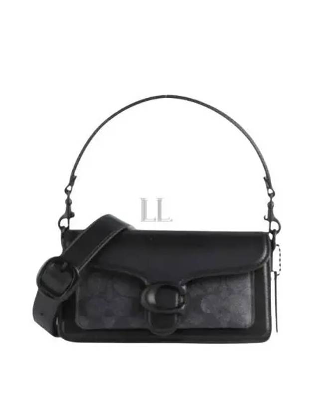 Tabby 20 Leather Shoulder Bag Black - COACH - BALAAN 2