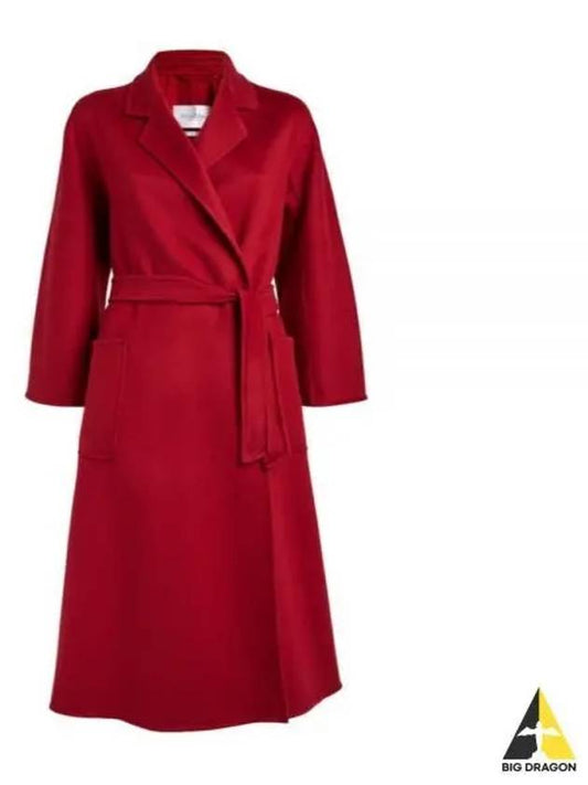 Ludmilla 1 Belt Cashmere Single Coat Red - MAX MARA - BALAAN 2