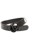 GG Marmont Thin Belt Black - GUCCI - BALAAN 2