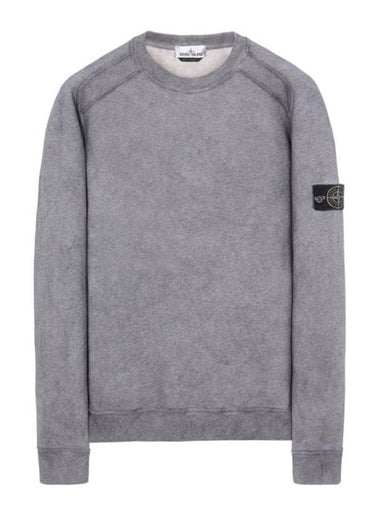 Stone Island 62290 Dust Color Treatment Crewneck Sweatshirt Black Melange - STONE ISLAND - BALAAN 1