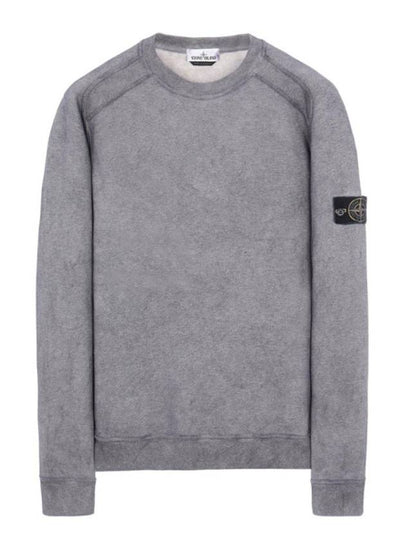 Dust Colour Treatment Crewneck Sweatshirt Grey - STONE ISLAND - BALAAN 2