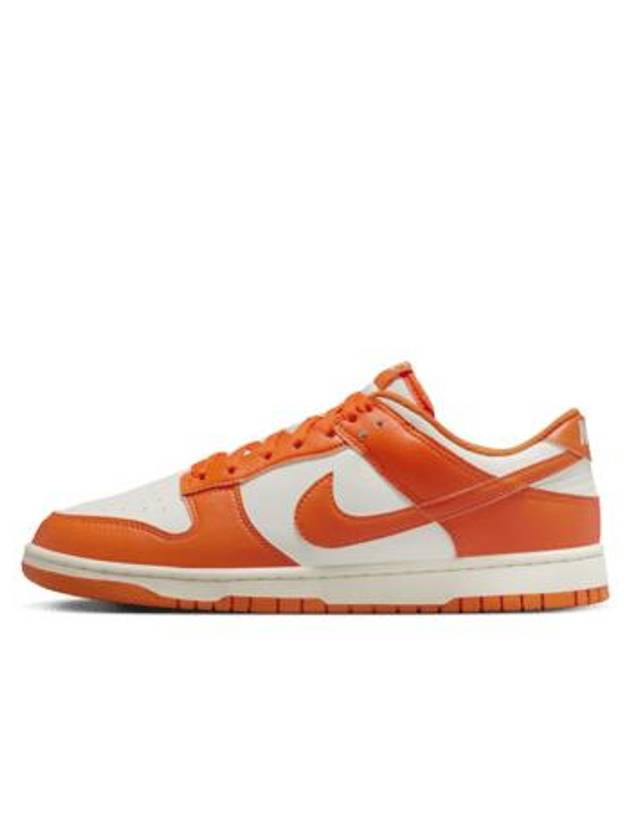 Dunk Retro Low Top Sneakers Pale Ivory Safety Orange - NIKE - BALAAN 3