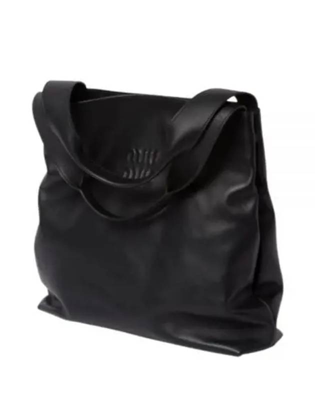 Leather Tote Bag Black - MIU MIU - BALAAN 2