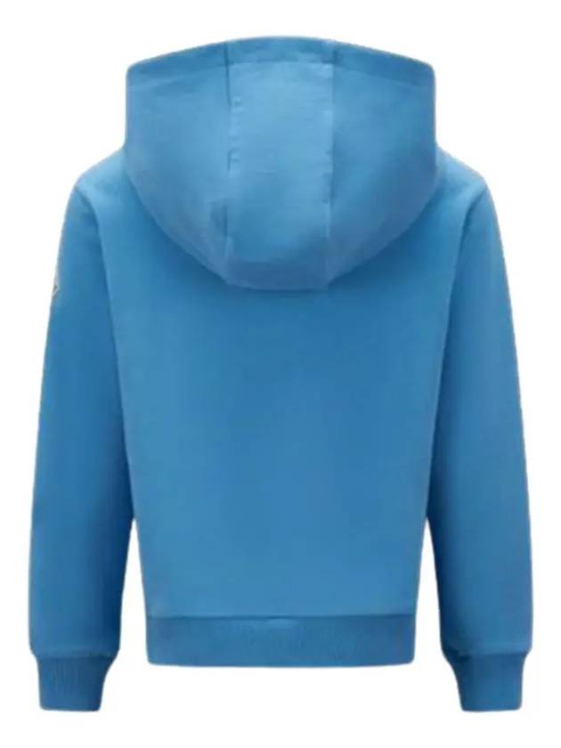 Kids English Print Hooded Sweatshirt Blue 8G00028809AG 726 - MONCLER - BALAAN 3