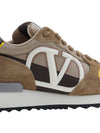 V Logo Low Top Sneakers Brown - VALENTINO - BALAAN 11