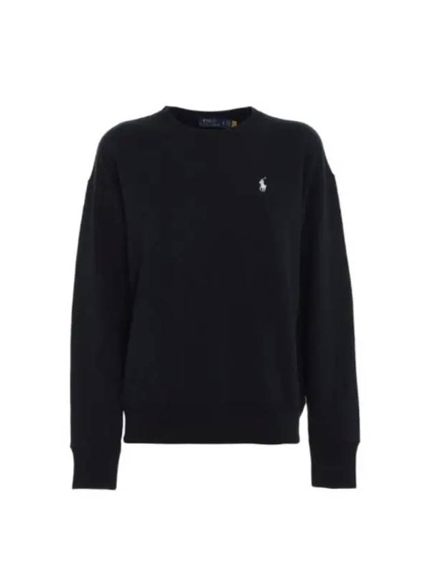 Embroidered Logo Pony Sweatshirt Black - POLO RALPH LAUREN - BALAAN 2