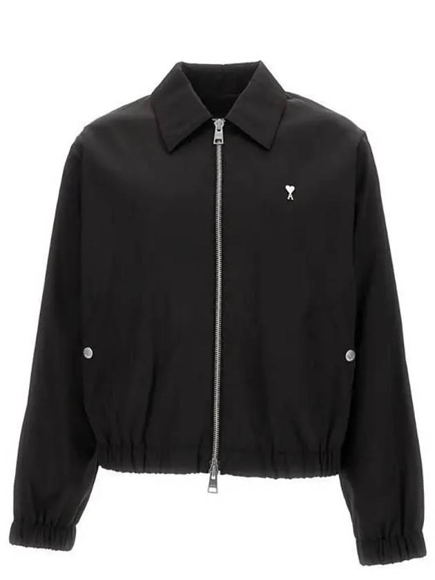 De Coeur Zip-Up Jacket Black - AMI - BALAAN 2