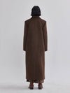 Leopard Jacquard Peton Long Straight Coat Brown - LIE - BALAAN 4