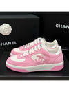 Women's Cotton Sneakers CC Logo Pink Jenny Sneakers - CHANEL - BALAAN 3