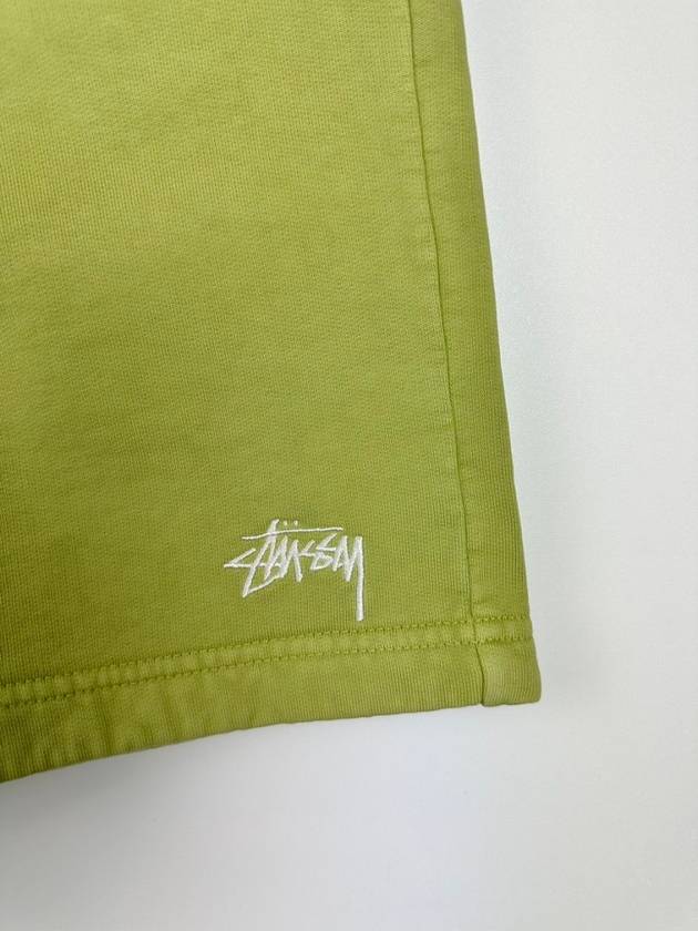 Stock Logo Sweatshort Pale Green - STUSSY - BALAAN 4