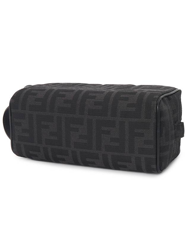 FF Jacquard Small Pouch Bag Black - FENDI - BALAAN 5