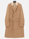 Wool Cashmere Single Coat Camel - ACNE STUDIOS - BALAAN 4