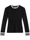 Bree Sweater Knit Top Black - J.LINDEBERG - BALAAN 2