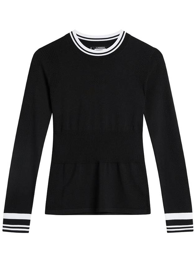 Bree Sweater Knit Top Black - J.LINDEBERG - BALAAN 2