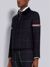 Men's Herringbone Wool Blazer Jacket Navy - THOM BROWNE - BALAAN 3