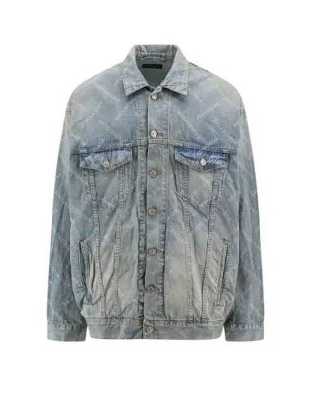 Logo Print Denim Jacket Blue - BALENCIAGA - BALAAN 2