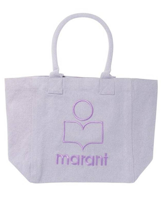 Yenky Embroidered Logo Small Tote Bag Lilac - ISABEL MARANT - BALAAN 1