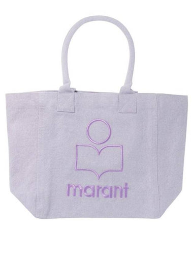 Yenky Embroidered Logo Small Tote Bag Lilac - ISABEL MARANT - BALAAN 1