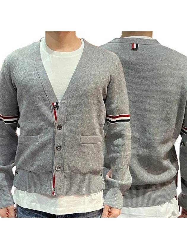 Milan stitch three line cardigan M 27023989 1094849 - THOM BROWNE - BALAAN 1