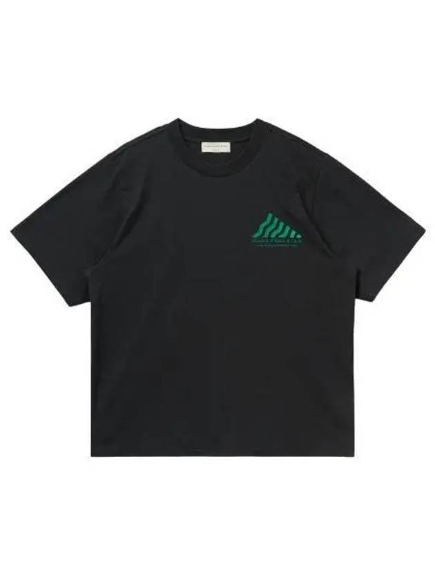 Logo Print Short Sleeve T Shirt Black Tee - MUSEUM OF PEACE & QUIET - BALAAN 1