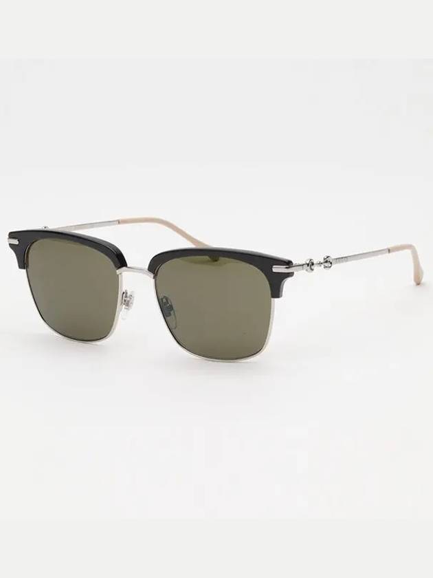 Eyewear Square Acetate Sunglasses Black Gold - GUCCI - BALAAN 8