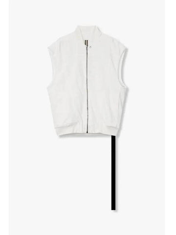 WOMEN DRKSHDW Jumbo Zip Up Flight Vest White - RICK OWENS - BALAAN 1