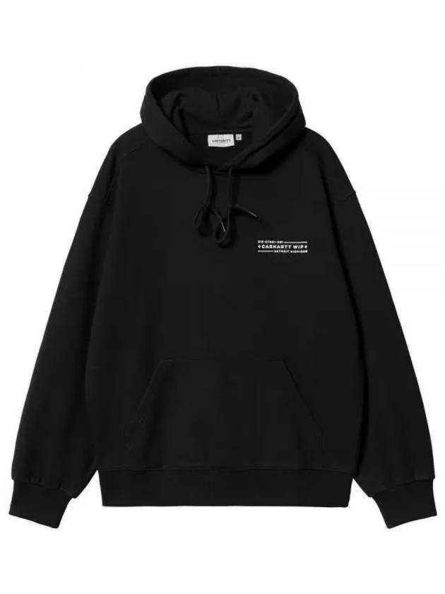 Stamp Print Balloon Fit Hoodie Black - CARHARTT WIP - BALAAN 2