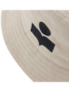 Haley Embroidered Logo Bucket Hat Ivory - ISABEL MARANT - BALAAN 8