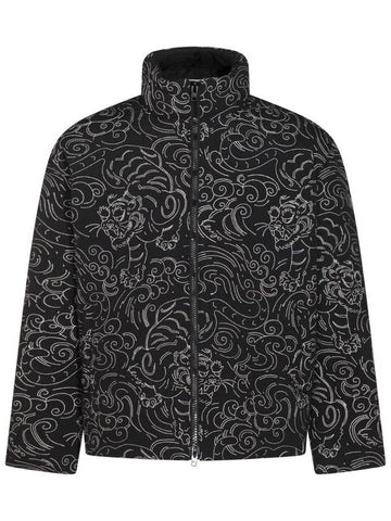 Allover Print Jacket Black - KENZO - BALAAN 1