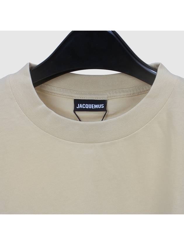 Le Logo Short Sleeve T-Shirt Light Beige - JACQUEMUS - BALAAN 5