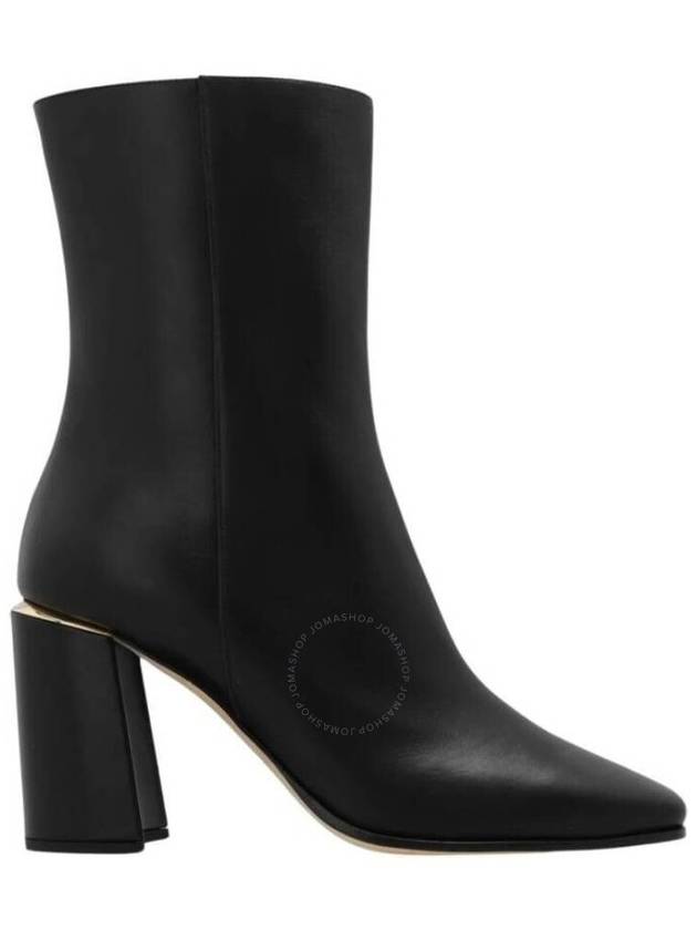 Jimmy Choo Black Loren 85 Leather Ankle Boots, Brand Size 39 ( US Size 9 ) - JIMMY CHOO - BALAAN 1