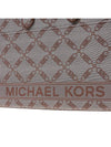 Gigi Large Empire Logo Jacquard Tote Bag Beige Brown - MICHAEL KORS - BALAAN 7