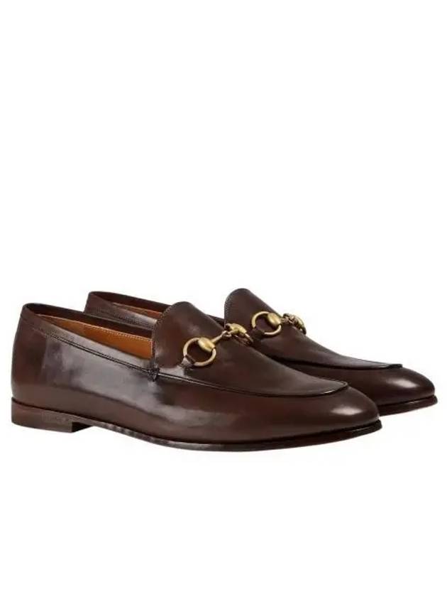 Women's Jordaan Horsebit Leather Loafers Brown - GUCCI - BALAAN 2