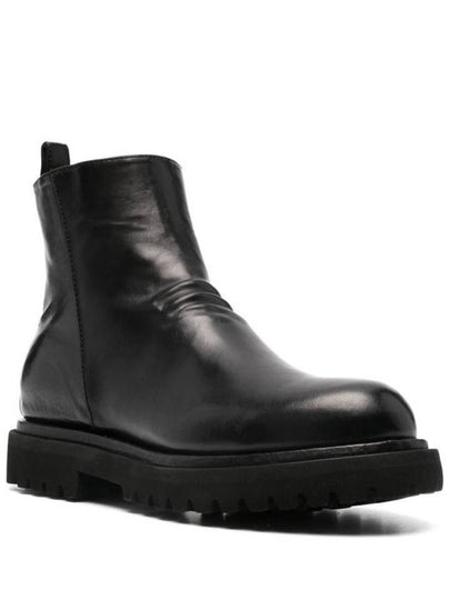 Officine Creative Eventual Ankle Boots In Wrinkled Calfskin - OFFICINE CREATIVE - BALAAN 2