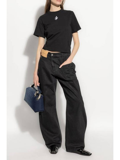 JW Anderson Jeans With Logo, Women's, Black - JW ANDERSON - BALAAN 2