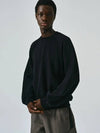 Paneled Balloon Sweatshirt Black - NOIRER - BALAAN 1