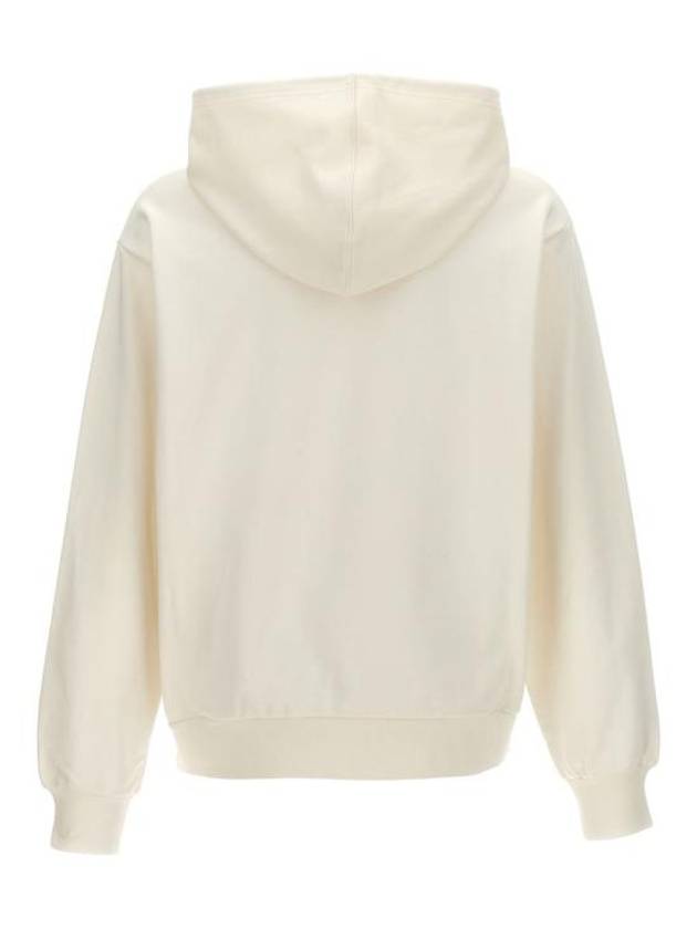 Logo Print Drawstring Hoodie White - MARNI - BALAAN 3