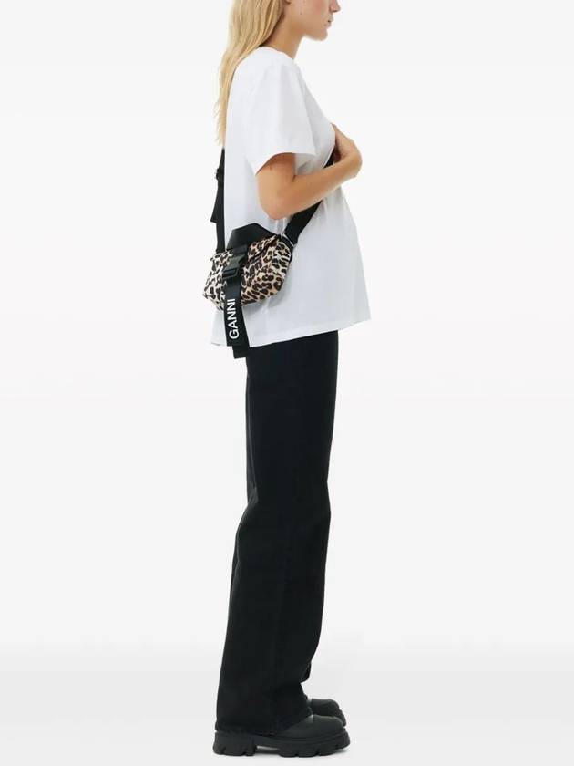 Leopard Print Tech Mini Cross Bag - GANNI - BALAAN 4