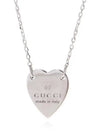 Trademark Heart Pendant Necklace Silver - GUCCI - BALAAN 2