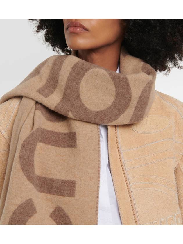 TORONTY Logo Jacquard Wool Scarf Muffler Brown CA0154 - ACNE STUDIOS - BALAAN 2