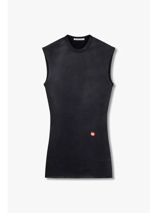 Tapered Apple Logo One Piece Black - ALEXANDER WANG - BALAAN 1