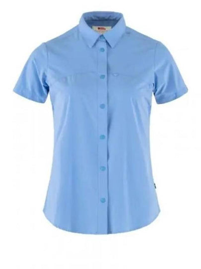 Women's High Coast Lite Short Sleeves Shirt Utramarine - FJALL RAVEN - BALAAN 2