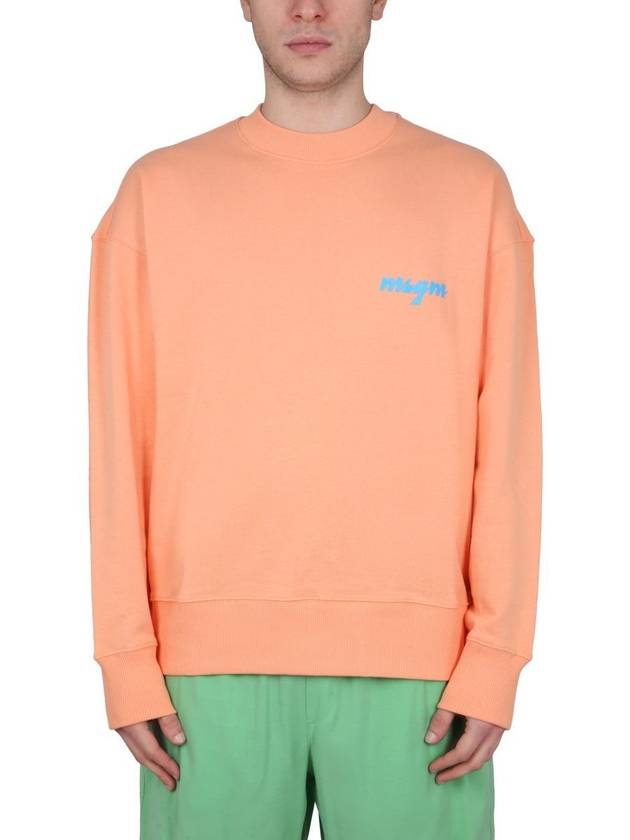 23 ss Crew Neck Sweatshirt WITH Logo 3440MM19223700010 B0040207360 - MSGM - BALAAN 2