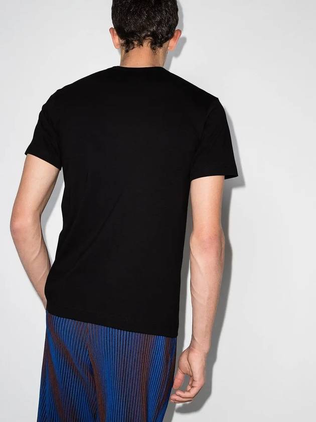 basic logo print crew neck short sleeve t-shirt black - COMME DES GARCONS - BALAAN 5