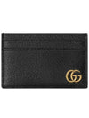 Gold Hardware GG Marmont Card Wallet Black - GUCCI - BALAAN 2