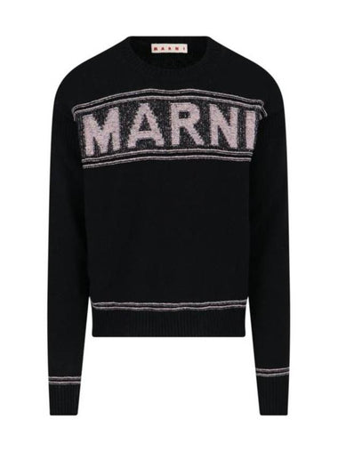 Fisherman Logo Knit Top Black - MARNI - BALAAN 1