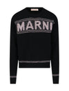 Fisherman Logo Knit Top Black - MARNI - BALAAN 1